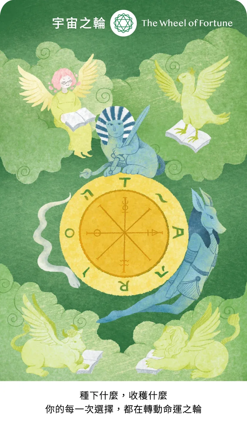 命運之輪大牌正面插畫